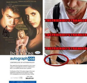 Ryan Phillippe signed "CRUEL INTENTIONS" 8x10 Photo EXACT PROOF f Sebastian ACOA - Picture 1 of 6