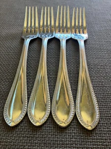 4-Waterford NORTHBRIDGE Glossy Stainless Flatware-Dinner Forks 8 1/4” - Picture 1 of 12