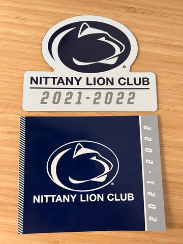 NEW 2021 - 2022 PENN STATE Nittany Lion Club MAGNET & STICKER Football Lions Cover