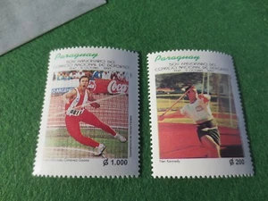 Paraguay #2565-6  Olympics track & field Neri Kennedy Ramon Gaona    MNH  - Picture 1 of 4
