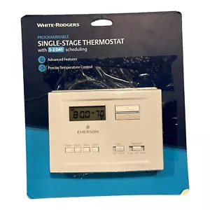 White Rodgers/Emerson P150, White, 5-2 Day Scheduling Programmable Thermostat - Picture 1 of 2