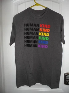 Tolles Human Kind Kurzarm T-Shirt Gr. M Unisex Herren - Bild 1 von 4
