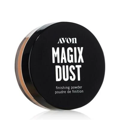 AVON MAGIX DUST FINISHING POWDER TRANSLUCENT MEDIUM-DEEP ,CRYSTAL MINERALS - Image 1 of 3