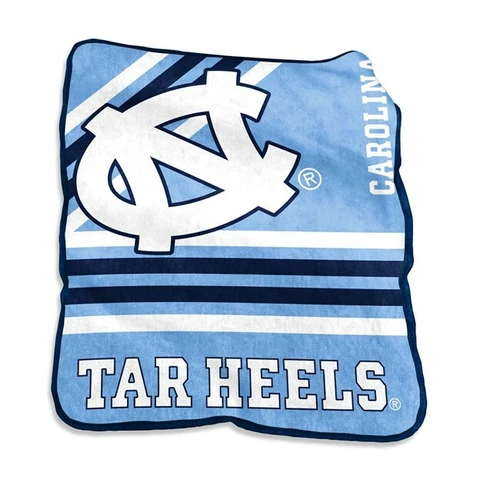 North Carolina Tar Heels 50" by 60" Plush Raschel Throw Blanket - NCAA Cover