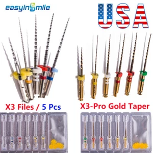 Dental Endodontic Rotary Files X3 Pro Gold Taper NITI Files For Motor 21/25/31MM - Picture 1 of 7