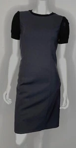 Hugo Boss Black Wool Sheath SS Dress IT 38 US 2 4 6 Knit Top Pockets Zip Side - Bild 1 von 13