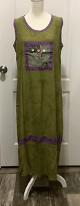 Kupu Kupu ärmelloses Pulloverkleid Medium handgefertigt Boho Hippie gebraucht, in einwandfreiem Zustand - Bild 1 von 10