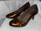 Comfort Plus by Predictions size 7 stiletto style high heels faded leopard print
