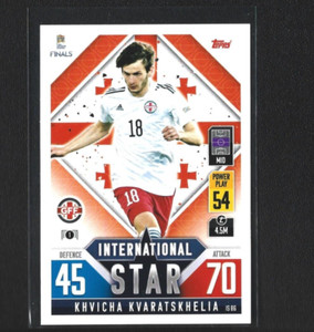 Kvaratskhelia RC Rookie Card Topps Match Attax 2022 Nations League Napoli Georgi