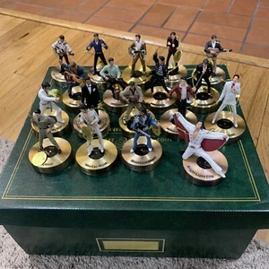 Bradford Editions 18 Elvis Presley Gold Christmas Tree Ornaments Box Untested - Picture 1 of 14