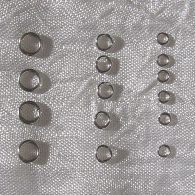 LOT DE 200 / 100 ANNEAUX DE JONCTION ACIER INOXYDABLE 3mm 4mm 5mm INOX *IN23-25