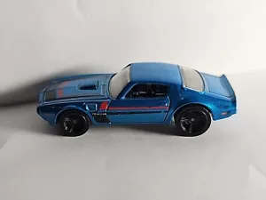 2011 Hot Wheels 1973 Pontiac Trans Am Metallic Blue Diecast Loose 1:64 V5304 - Picture 1 of 8