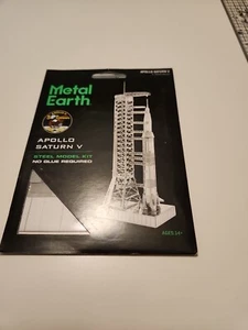 Kit Modelo Acero Metal Tierra APOLLO SATURN V. Modelo de 2 hojas. 2018.  ¡NUEVO! - Imagen 1 de 5