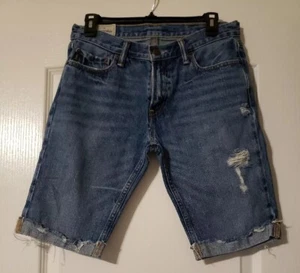 Abercrombie Boys Size 16 Jean Shorts Destroyed - Picture 1 of 3