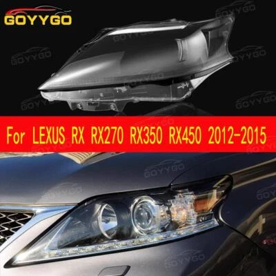Paar Autoscheinwerfer Abdeckungen Shell für LEXUS RX RX270 RX350 RX450 2012-2015 - Bild 1 von 4