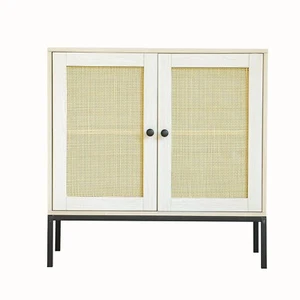 Natural Wood 31.5'' Tall 2 - Door Accent Cabinet for Primary Living Space - Picture 1 of 7