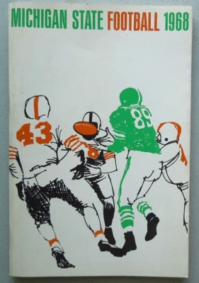 Vintage 1968 MICHIGAN STATE College FOOTBALL Press Media Guide Program - Image 1 of 4