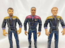 STAR TREK DS9 Starfleet Sisko Riker Chief O'Brien Cards Playmates 1994 Vintage