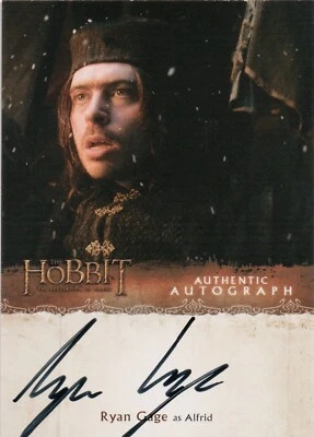 The Hobbit: The Desolation Of Smaug, Ryan Gage (Alfrid) Autograph Card RG - Image 1 of 2