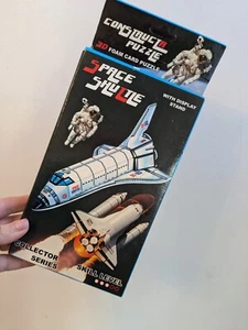 ConstructR Puzzle Space Shuttle 3D Carf Puzzle Vintage With Stand - Picture 1 of 9