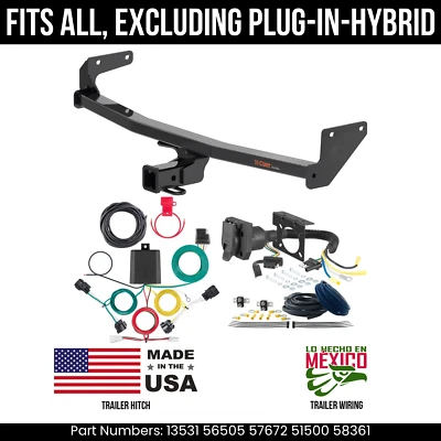 Enganche de remolque para Kia Niro 23-24 con cableado de 7 pines sin corte híbrido enchufable 2K 2" Foto 1 de 4