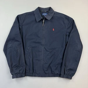 Polo Ralph Lauren Giacca Uomo Grande Cotone Bi Swing Bomber Preppy Talon Zip - Foto 1 di 17