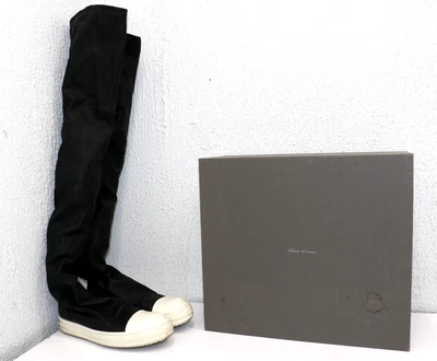 Rick Owens Wmns Stretch Lamb Leather Knee High Stocking Sneaks EU 37 US 7 - Image 1 of 4