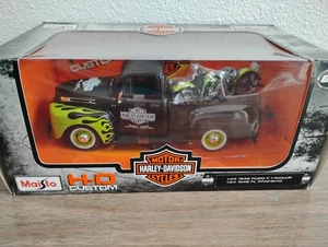 Maisto Harley Davidson Customs 1948 Ford Pickup, 1948 Panhead, 1/24 Scale Boxed - Picture 1 of 5