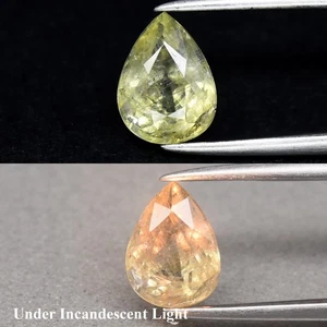 💎 1.27ct 7x5.3mm Pear Natural Color Change Sapphire - Unheated, Uganda Gemstone - Picture 1 of 6