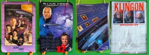 Lot of 5 Vintage Star Trek Posters - Voyage Klingon Generation Calendar - Nice! - Picture 1 of 8