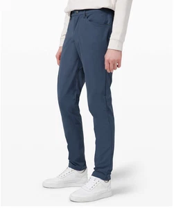 Lululemon ABC Pant Slim iron blue 5 pocket style size 38 - Picture 1 of 10