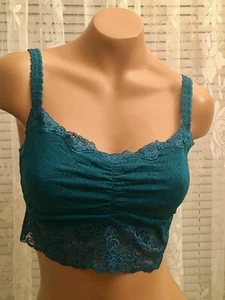 Sujetador Soma Bralette S M Encaje Cuello Redondo Gema Verde Inalámbrico - Imagen 1 de 3