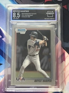 Bryce Harper 2010 Bowman Chrome 1er Prospecto Novato AC 8.5 NM Mint + 10/9.5 Sub - Imagen 1 de 3