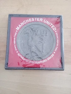 Manchester United Authentic Old Trafford Grass Official Plaque In Sealed Box - Picture 1 of 2