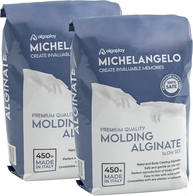 Michelangelo Moulding Alginate Slow Setting. Alginato Cromatico per Impronte Di  - Immagine 1 di 4