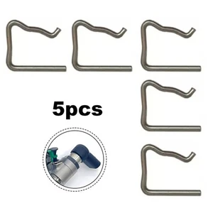 5Pcs Clips de Tuyau Fuite pour Ford Tuyaux d'Injecteur 1982A4 7701477442 Argent - Picture 1 of 8