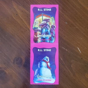 Piel de gosebumps R.L. Tarjetas coleccionables Stine #50 Calling All Creeps y #51 Beware muñeco de nieve - Imagen 1 de 6