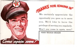 Postal PUBLICIDAD VINTAGE "TEXACO" - Imagen 1 de 2