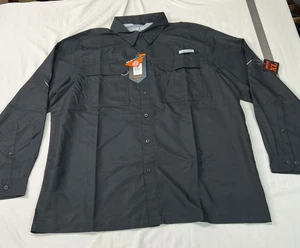 Camisa de pesca Habit para hombre XL negra ventilada manga larga protección solar 40+ nueva con etiquetas - Imagen 1 de 10