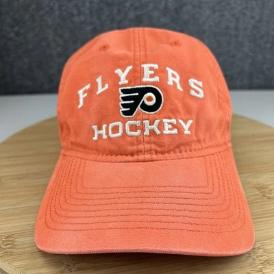 Philadelphia Flyers Gorra Gorra Correa Ajustable Naranja Logo Reebok Center Ice Foto 1 de 4