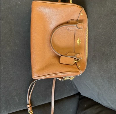 Coach Tan Leather Satchel (Retail $398) - Image 1 of 4