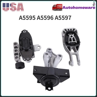 Engine Motor Mount kit for 2013 2014 2015 2016 Chevrolet Sonic A5595 A5596 A5597 - Imagem 1 de 4