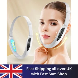 V-Face Shape Massager Skin Neck Lift Slim Double-Chin Removal LED Photon Therapy - Picture 1 of 8