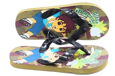 Nick Jr's Go Diego Go! Boy's Green Camouflage Flip Flop Sandals Shoes Sz: 2/3 - Image 1 of 3