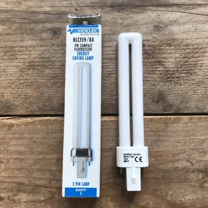 9W Newlec Dimmable G23 2 pin Low Energy CFL PL-S PLS Stick Light Bulb 2700K Lamp - Picture 1 of 3