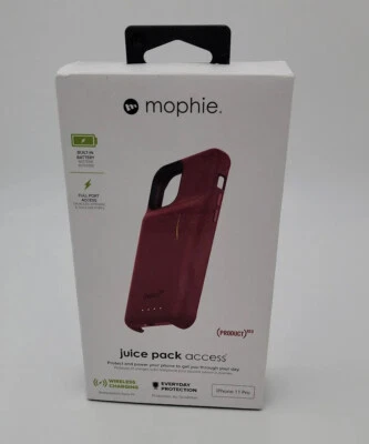 Funda Batería Mophie Juice Pack 2000mAh y Cable USB-A a USB-C iPhone 11 Pro Rojo Foto 1 de 4