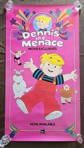 Original Vintage 1987 "Dennis the Menace" Movie Theater Poster - 36" x 19.75" - Picture 1 of 17