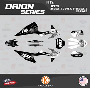 Kit Gráficos para KTM 250SX-F 350SX-F 450SX-F (2019-2022) Orion - BLANCO - Imagen 1 de 6
