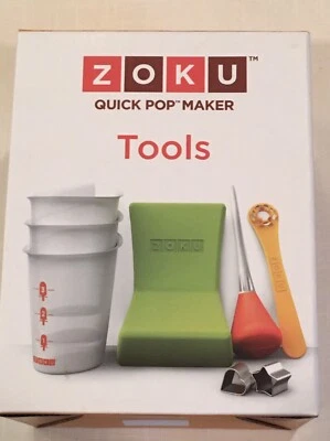 Nuevo Zoku Quick Pop Maker Herramientas Juego de 8 Piezas para Crear Diseños Únicos de Helado Foto 1 de 4