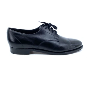 Mens 10 US (9 UK) Brooks Brothers England Dress Shoe Black Leather Derby Lace Up - Picture 1 of 10